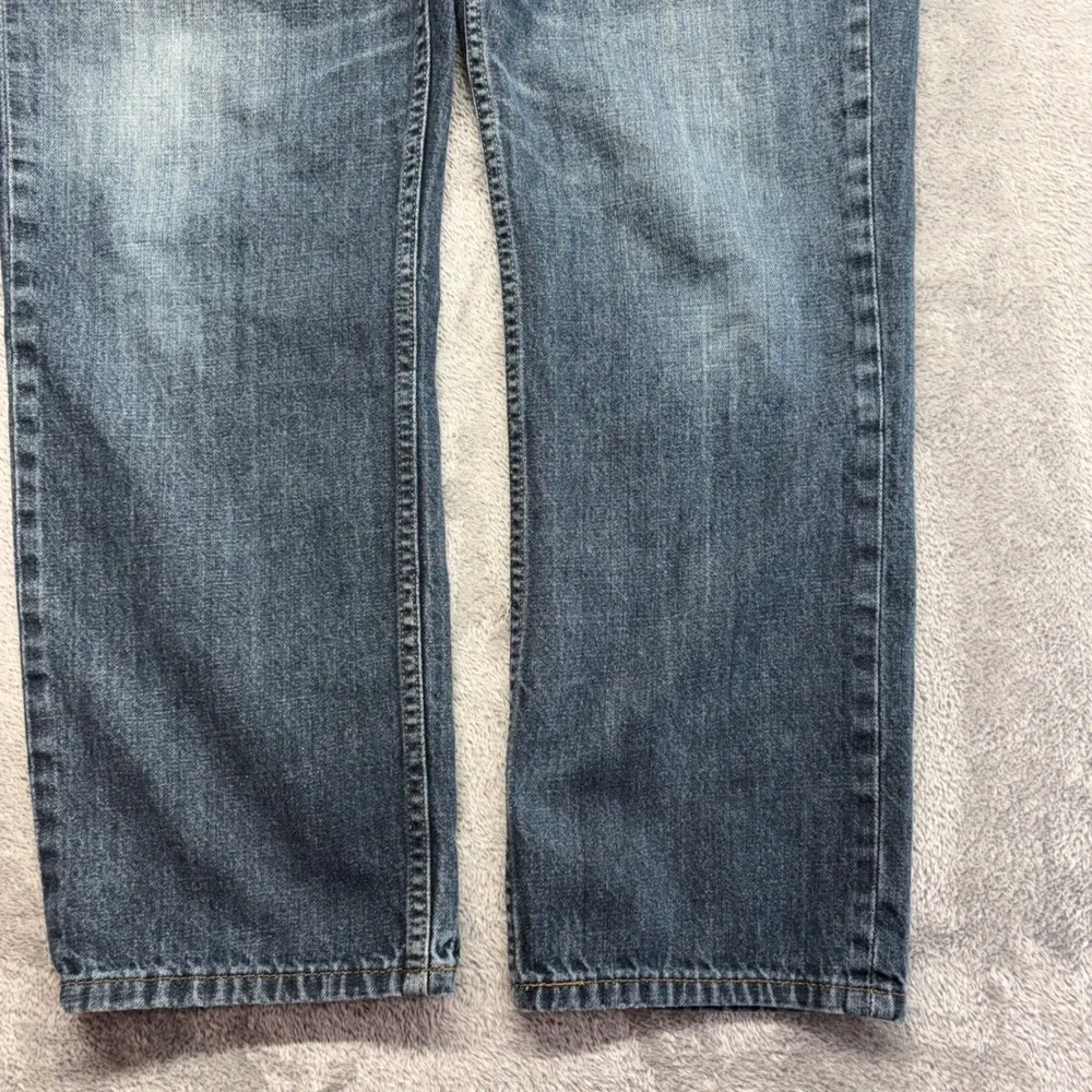 Levi's 514 Straight Fit Jeans Mens 38x30 Blue Good Zip Fly Denim